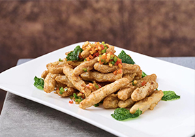 Crispy Pork with Mushroom