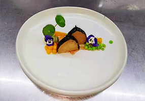 Codfish with monkey mushrooms 2